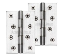 Heritage Brass 4" X 2 5/8" Heavier Duty Double Phosphor Washered Butt Hinges, Satin Chrome - (Sold In Pairs)