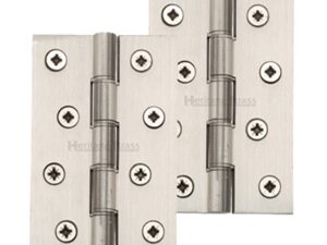 Heritage Brass 4" X 2 5/8" Heavier Duty Double Phosphor Washered Butt Hinges, Satin Nickel - (Sold In Pairs)