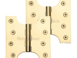 Heritage Brass 4 Inch Parliament Hinges, Polished Brass (Sold In Pairs)