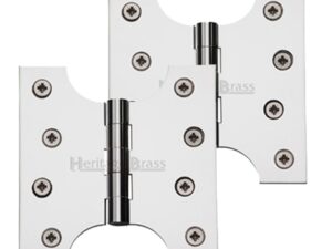 Heritage Brass 4 Inch Parliament Hinges, Polished Chrome (Sold In Pairs)