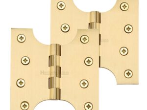 Heritage Brass 4 Inch Parliament Hinges, Satin Brass (Sold In Pairs)