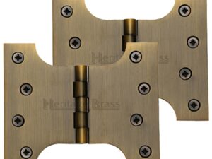 Heritage Brass 5 Inch Parliament Hinges, Antique Brass (Sold In Pairs)