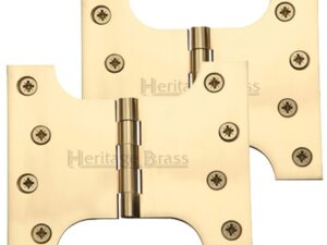 Heritage Brass 5 Inch Parliament Hinges, Polished Brass (Sold In Pairs)