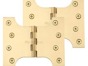 Heritage Brass 5 Inch Parliament Hinges, Satin Brass (Sold In Pairs)