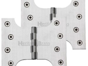 Heritage Brass 5 Inch Parliament Hinges, Satin Chrome (Sold In Pairs)