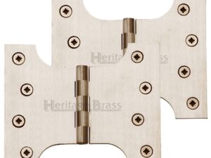 Heritage Brass 5 Inch Parliament Hinges, Satin Nickel (Sold In Pairs)