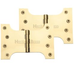 Heritage Brass 6 Inch Parliament Hinges, Polished Brass (Sold In Pairs)