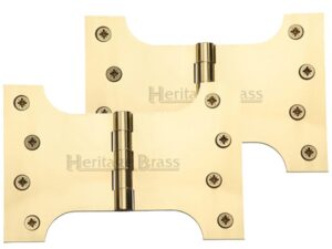 Heritage Brass 6 Inch Parliament Hinges, Polished Brass (Sold In Pairs)