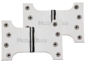 Heritage Brass 6 Inch Parliament Hinges, Polished Chrome (Sold In Pairs)