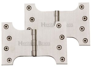 Heritage Brass 6 Inch Parliament Hinges, Satin Nickel (Sold In Pairs)