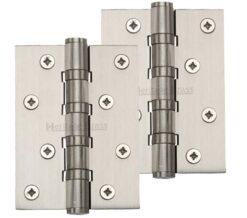 Heritage Brass 4" X 3" Ball Bearing (Steel Pin) Hinges, Satin Nickel - (Sold In Pairs)