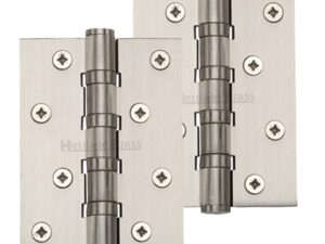 Heritage Brass 4" X 3" Ball Bearing (Steel Pin) Hinges, Satin Nickel - (Sold In Pairs)