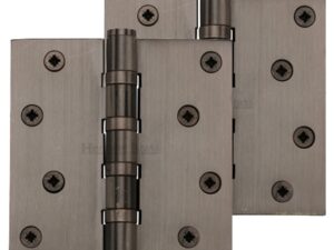 Heritage Brass 4" X 4" Ball Bearing (Steel Pin) Hinges, Matt Bronze - (Sold In Pairs)