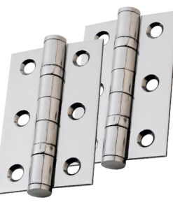 Eurospec 3 Inch Ball Bearing Hinges, Polished Chrome, Electro Brass Or Satin Nickel (Sold In Pairs)