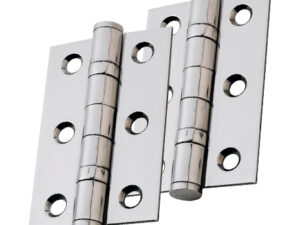 Eurospec 3 Inch Ball Bearing Hinges, Polished Chrome, Electro Brass Or Satin Nickel (Sold In Pairs)