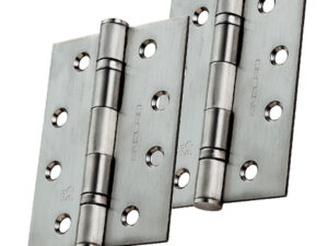 Eurospec Enduro 4 Inch (76Mm Width) Fire Rated Grade 11 Ce Ball Bearing Hinges, Polished Or Satin Stainless Steel Finish (Sold In Pairs)