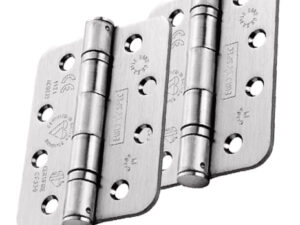 Eurospec Enduro 4 Inch Grade 14 Ce Ball Bearing Radius Hinges, (Various Finishes) (Sold In Pairs)