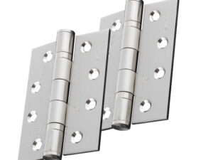 Eurospec 4 Inch Grade 13 Plain Ball Bearing Hinges, Satin Nickel (Sold In Pairs)