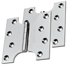 Eurospec 4 Inch Parliament Hinges, Polished Chrome Or Satin Chrome (Sold In Pairs)