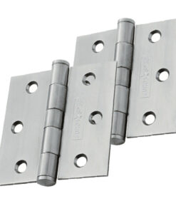 Eurospec 3 Inch Stainless Steel Plain Butt Hinges, Polished Or Satin Stainless Steel Finish (Sold In Pairs)