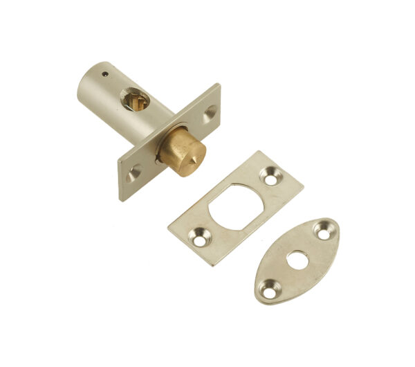 Frelan Hardware Mortice Rack Bolt (14Mm Backset), Nickel Plate