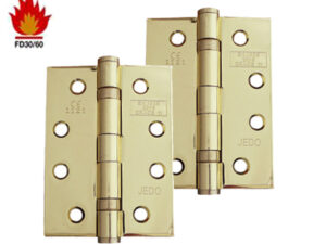 Frelan Hardware 4 Inch Ball Bearing Hinges, Polished Brass