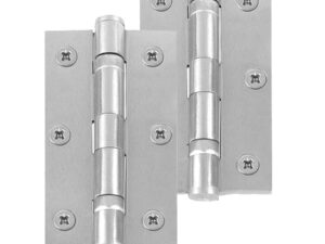 Frelan Hardware 3 Inch Ball Bearing Hinges, Satin Chrome (Sold In Pairs)