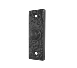 Frelan Hardware Rectangular Bell Push (76Mm X 25Mm), Black Antique