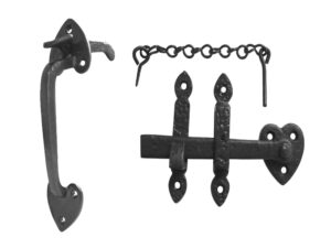 Frelan Hardware Gate Thumb Latch (203Mm), Black Antique