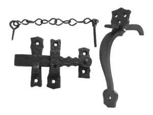 Frelan Hardware Gate Thumb Latch (140Mm), Black Antique