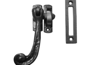 Frelan Hardware Casement Fastener Hook & Mortice Plate & Mortice Plate, Black Antique