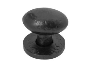 Frelan Hardware Oval Cupboard Knob (40Mm X 30Mm), Black Antique