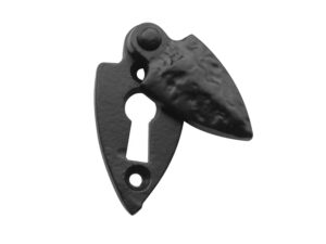 Frelan Hardware Shielded Covered Standard Profile Escutcheon, Black Antique