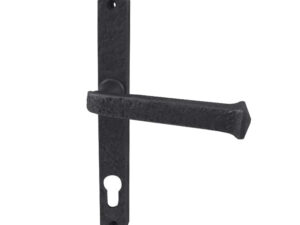 Frelan Hardware Pvcu Lever Door Handles (240Mm Backplate - 92Mm C/C Euro Lock), Black Antique