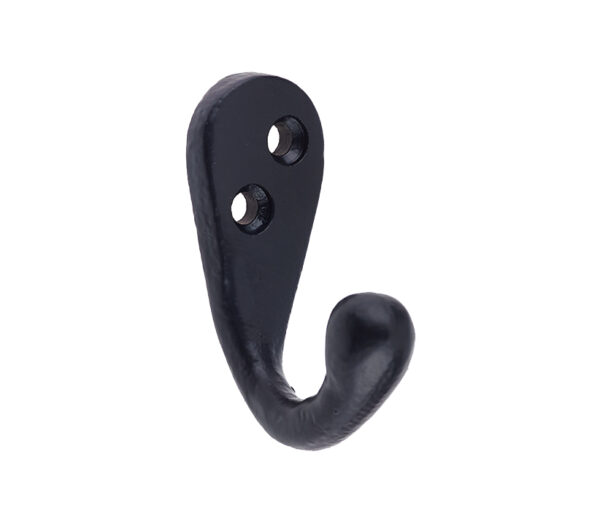 Frelan Hardware Single Robe Hook, Black Antique