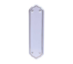 Frelan Hardware Porcelain Fingerplate (280Mm X 78Mm), Goldline White