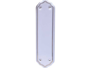 Frelan Hardware Porcelain Fingerplate (280Mm X 78Mm), Goldline White