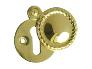 Frelan Hardwarestandard Profile Escutcheon, Polished Brass