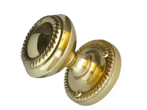 Georgian Mortice Door Knob Polished Brass