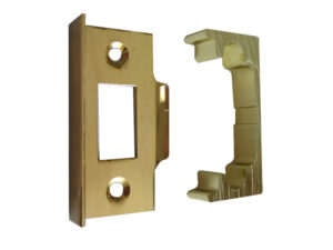 Frelan Hardware Rebate Set For Standard Tubular Latch Jl122, Electro Brass