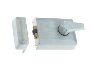 Frelan Hardware Roller Bolt Nightlatch, Satin Chrome