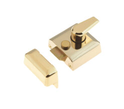 Frelan Hardware Narrow Stile Nightlatch, Polished Brass