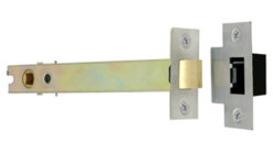 Frelan Hardware Double Sprung 6 Inch Tubular Latch (Bolt Through) - Silver Or Brass Finish