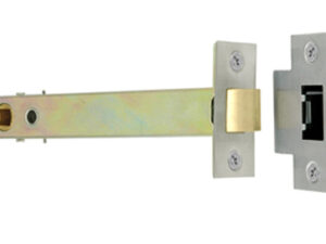 Frelan Hardware Double Sprung 6 Inch Tubular Latch (Bolt Through) - Silver Or Brass Finish