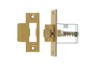 Frelan Hardware Heavy Duty Rollerbolt Catch, Satin Brass