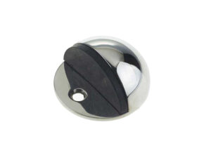 Frelan Hardware Oval Floor Mounted Door Stop (45Mm X 22.5Mm), Polished Stainless Steel