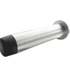 Frelan Hardware Cylinder Wall Mounted Projecting Door Stop (75Mm X 16Mm), Polished Stainless Steel