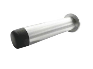 Frelan Hardware Cylinder Wall Mounted Projecting Door Stop (75Mm X 16Mm), Polished Stainless Steel