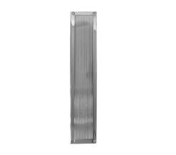 Frelan Hardware Reeded Fingerplate (305Mm X 75Mm), Polished Chrome