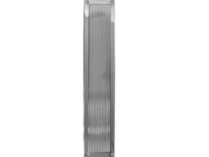 Frelan Hardware Reeded Fingerplate (305Mm X 75Mm), Polished Chrome